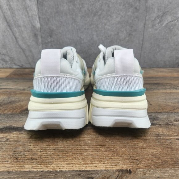 Nike V2K Run Size 10 Womens White Dusty Cactus Teal Running Casual Shoes - Picture 12 of 15
